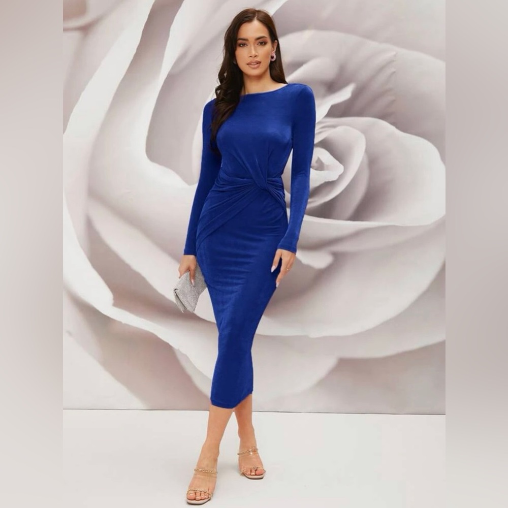 Twist Front bodycon dress